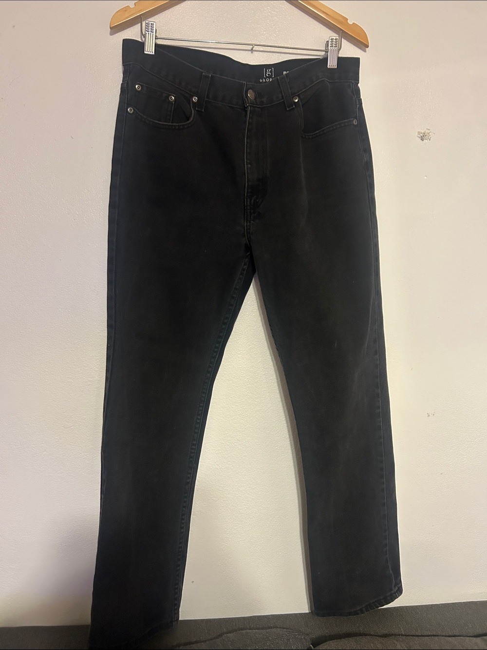 George Black Straight-Leg Men’s Jeans